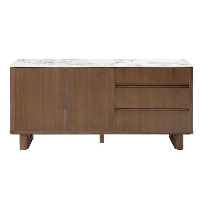 Harvey - Server With Ceramic Top - Walnut ACME