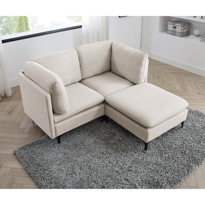 Upholstered Modular Sectional & Tall Legs Home Essentials