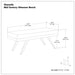 Chanelle - Mid-Century Ottoman Bench Simpli-Home