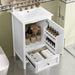 Modern Bathroom Vanity With Sink, Cabinet Storage, Drawer & Adjustable Feet Hearth and Haven