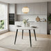 Pull Out Dining Table, Round Design - White Home Essentials