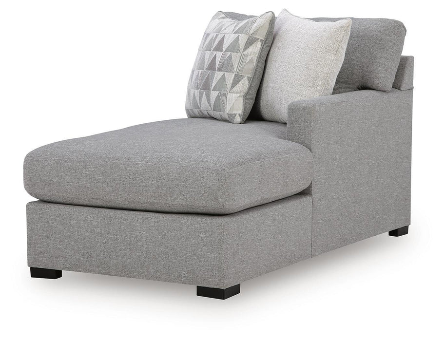 UrbanCrest - RAF Corner Chaise - Pewter Signature Design by Ashley®