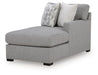 UrbanCrest - RAF Corner Chaise - Pewter Signature Design by Ashley®