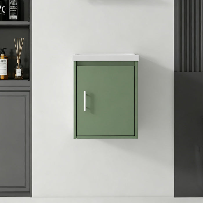 Floating Bathroom Vanity Combo, Wall Mounted Cabinet With Sink & Soft Close Doors For Small Bathrooms Home Essentials