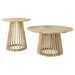 Diana - 2 Piece Round Coffee And End Table Set - Natural Furniture Max