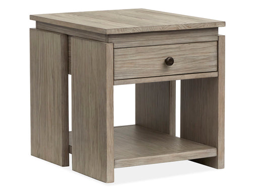 Conrad - Rectangular End Table - Stone Harbor Gray Magnussen Furniture