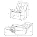 Beca - Upholstered Power Lift Recliner With Cupholders And USB Charging Furniture Max