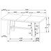 6 Piece Extension Leaf Dining Set With Expandable Table, Spindle Back Chairs And Bench - Natural Furniture Max