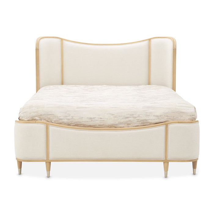 Camellia Field - Upholstered Panel Bed Michael Amini