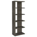 5 Shelf Bookcase - Gray Furniture Max