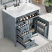 Bathroom Vanity With Sink, 3 Drawers And Adjustable Shelf, Freestanding Storage Unit Hearth and Haven