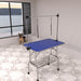 Folding Dog Pet Grooming Table Stainless Steel Frame Rubber Mat On Board With Adjustable Arm And Clamps Pet Dog Cat Grooming Table Daily Nest