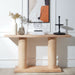 Double Cylinder Base Console Table For Living Room - Multi Home Essentials