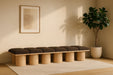 Pavilion - 12 Piece Modular Bench With Natural Base Meridian Furniture