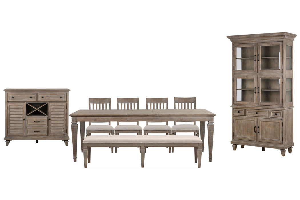 Lancaster - 8 Piece Extendable Rectangular Dining Table Set Magnussen Furniture