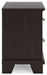 Covetown - Two Drawer Night Stand - Dark Brown Signature Design by Ashley®