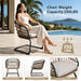 Patio Dining Chairs For Garden (Set of 2) - Beige Home Essentials