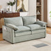 Modern Loveseat Sofa, Upholstered Couch With Side Storage Pockets Hearth and Haven