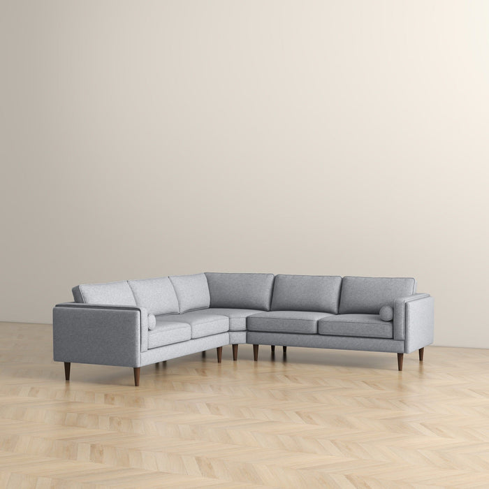 Amber - Corner Sectional Sofa - Light Gray Ashcroft Furniture