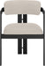 Aurum - Vegan Leather Upholstered Dining Chair With Graphite Black Base (Set of 2) Meridian Furniture