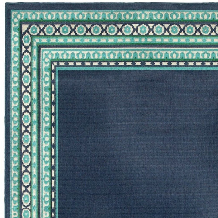 Outdoor / Indoor Area Rug - Blue / Green