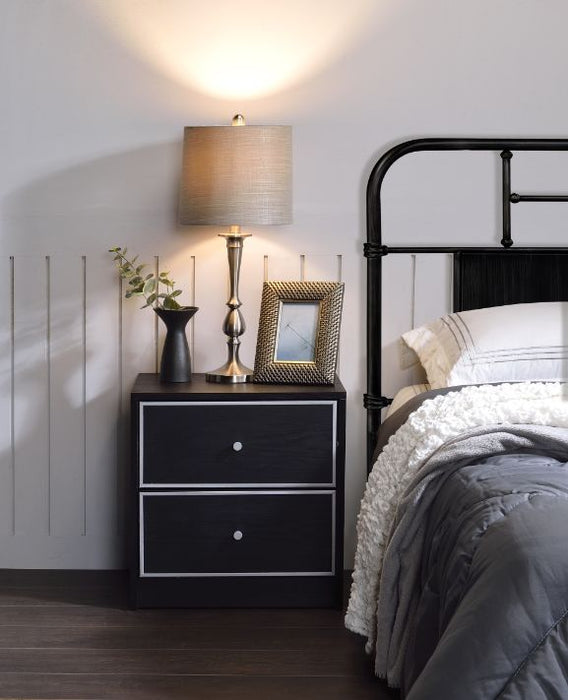 Jabir - Accent Table - Black & Silver ACME