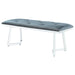 Upholstered Tufted Bench - Gray Furniture Max