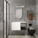 36" (35 1 / 4") Wall Mounted Bathroom Vanity, Cabinet With Half Door (Excluding Sink) - Glossy White Home Essentials