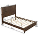 Platform Bed Frame & Tall Headboard Home Essentials