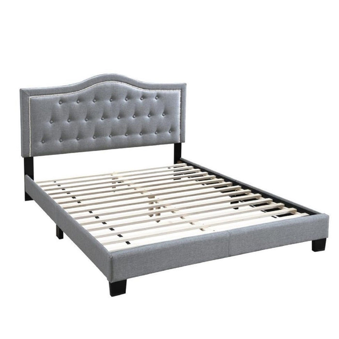 European Style Bed, Button Tufted Headboard Home Essentials