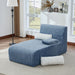 Modern Chaise With Ergonomic Design Hearth and Haven
