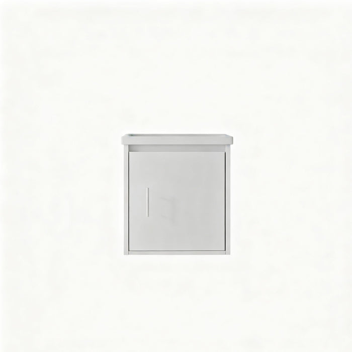 20" Floating Bathroom Vanity Combo With Wall Cabinet, Ceramic Sink & Soft Close Doors - White Home Essentials