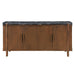 Estella - Server With Marble Top - Black Natural Marble Top & Walnut ACME