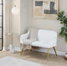 Symbol - Contemporary / Glam Floor Lamp Side Table - White Marble Lumi Source