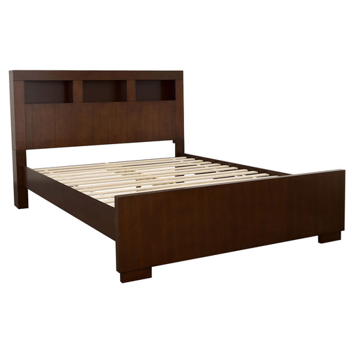 Polk - 5 Piece Queen Bedroom Set - Cappuccino Furniture Max