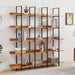 Vintage Industrial 5 Tier Open Bookcase Hearth and Haven