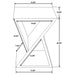 Accent Table Geometric Design - Natural Furniture Max