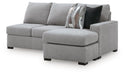 Lakepoint - RAF Sofa Chaise - Nickel Benchcraft®