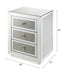 Noralie - 18" X 14" Accent Table - Mirrored & Faux Diamonds ACME