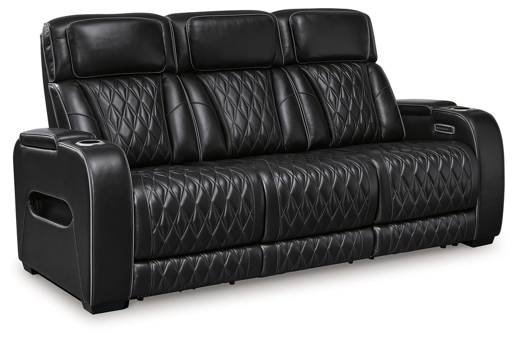 Boyington - 2 Pc. - Power Reclining Sofa And Loveseat - Black Signature Design by Ashley®