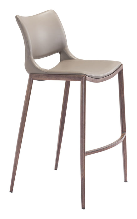 Ace - Bar Chair With Walnut Legs (Set of 2) Zuo Modern