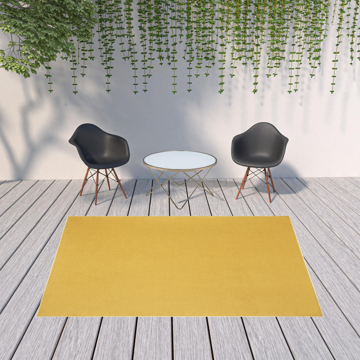 7' X 10' Non Skid Indoor / Outdoor Area Rug - Yellow