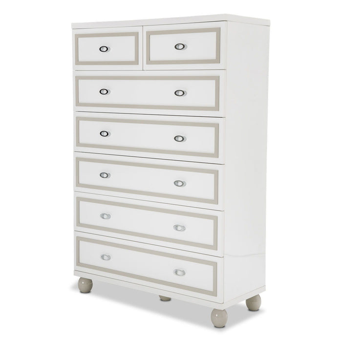 Sky Tower - 7-Drawer Chest - White