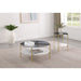 Jackel - 2 Piece Round Coffee And End Table Set - Gold Furniture Max