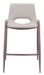 Desi - Counter Stool With Walnut Legs (Set of 2) Zuo Modern