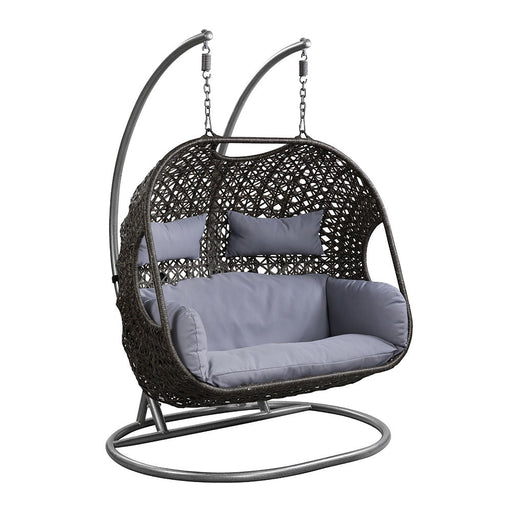 Vasant - 52" Hanging Chair - Fabric & Wicker ACME