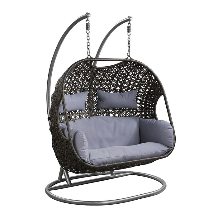 Vasant - 52" Hanging Chair - Fabric & Wicker ACME