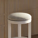 Backless Swivel Stool With Upholstered Seat Home Essentials