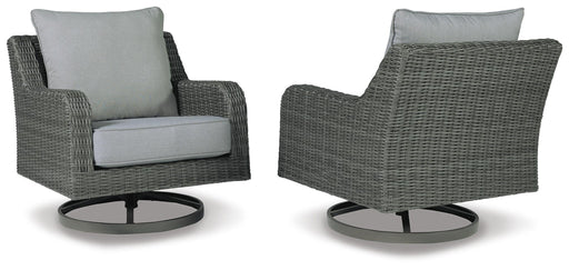 Elite Park - Swivel Lounge w/ Cushion - Gray Signature Design by Ashley®