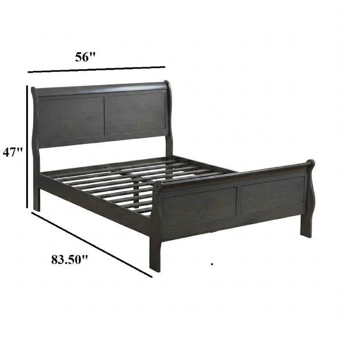 Louis Phillipe Sleigh Bed Home Essentials